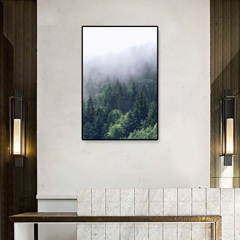 Rynx | Tropics Natural Landscape Wall Art Living Room Canvas Print in Dark Color, Multiple Sizes