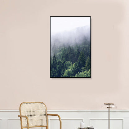 Rynx | Tropics Natural Landscape Wall Art Living Room Canvas Print in Dark Color, Multiple Sizes