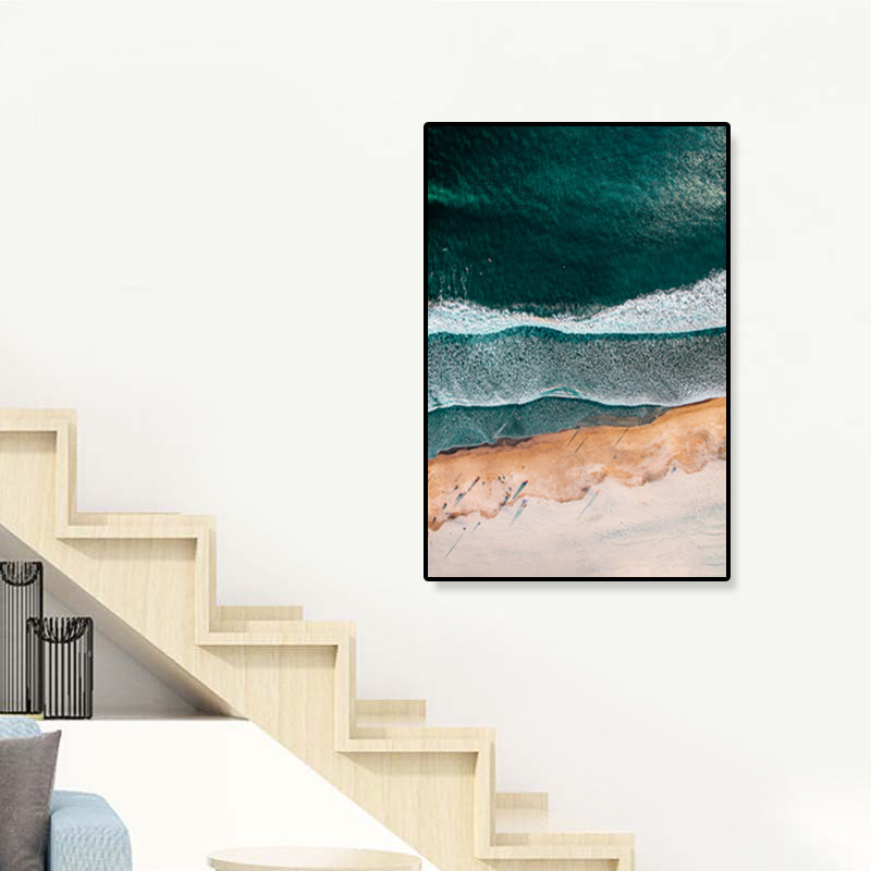 Rynx | Tropics Natural Landscape Wall Art Living Room Canvas Print in Dark Color, Multiple Sizes