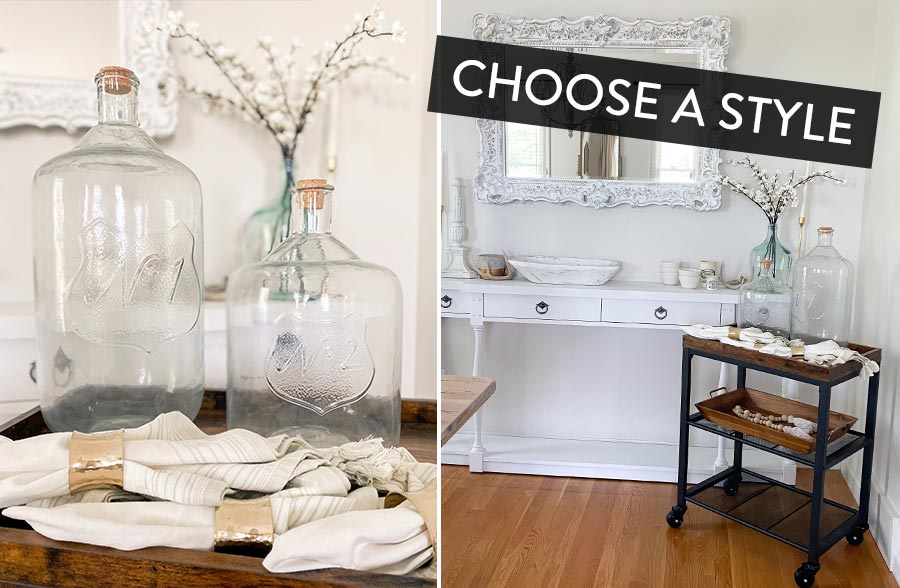 Rynx | Embossed Recycled Glass Demijohn Bottle, Choose Your Style
