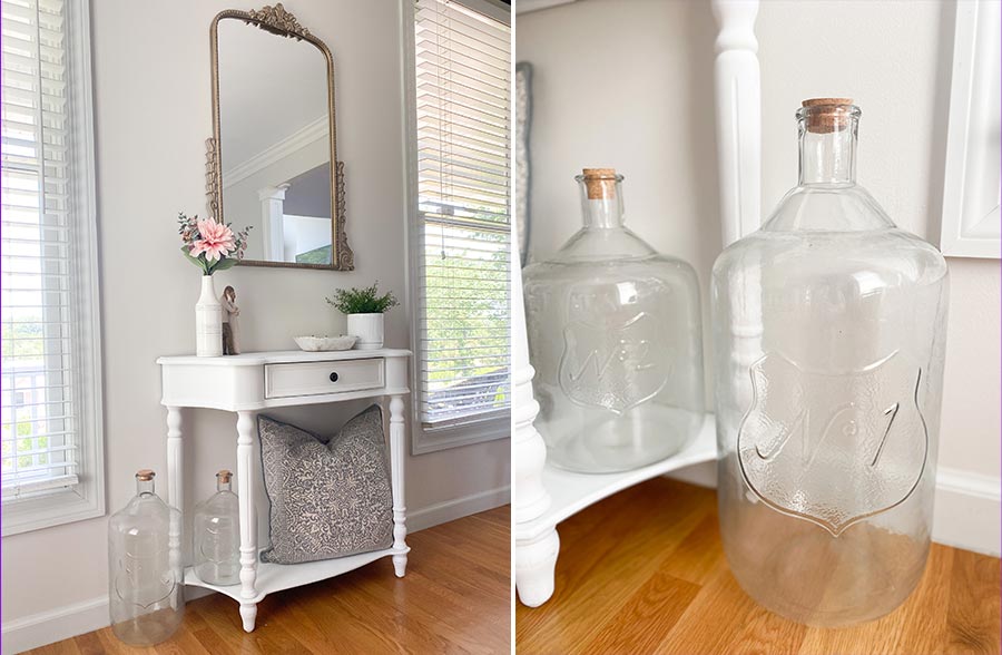 Rynx | Embossed Recycled Glass Demijohn Bottle, Choose Your Style