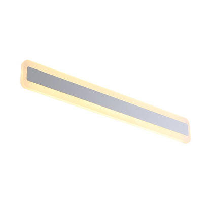Rynx | 16"/20.5" L LED Vanity Wall Lighting Modern Silver Vanity Light Fixture with Extended Metal Shade in Warm/White Light