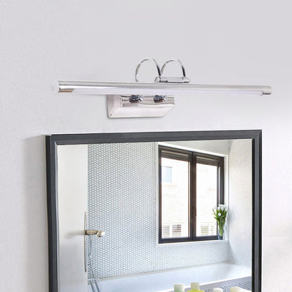 Rynx | Slim Metal Wall Lamp Modernity LED Chrome Lighting Ideas with Double Arm in Warm/White Light for the Bathroom