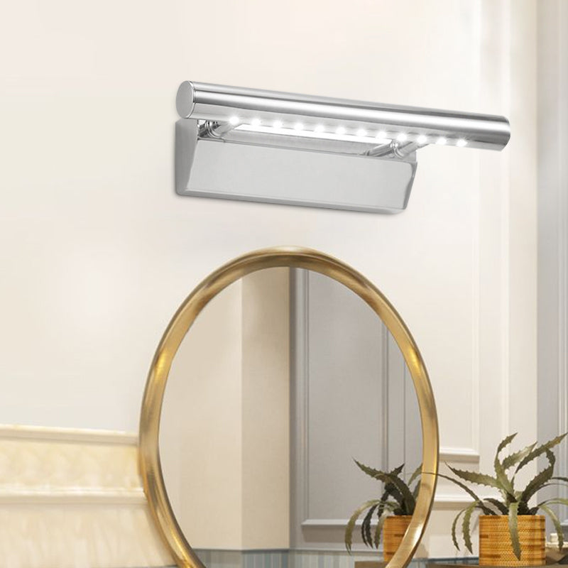 Rynx | Extended Vanity Lighting Ideas Modernism Metal LED Bathroom Wall Lamp in Chrome, Warm/White Light