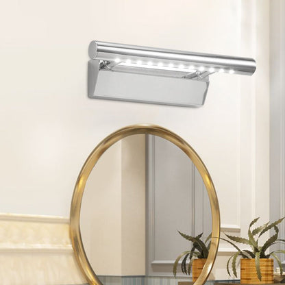 Rynx | Extended Vanity Lighting Ideas Modernism Metal LED Bathroom Wall Lamp in Chrome, Warm/White Light