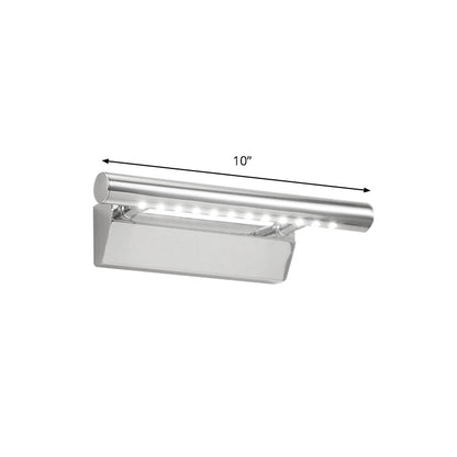 Rynx | Extended Vanity Lighting Ideas Modernism Metal LED Bathroom Wall Lamp in Chrome, Warm/White Light