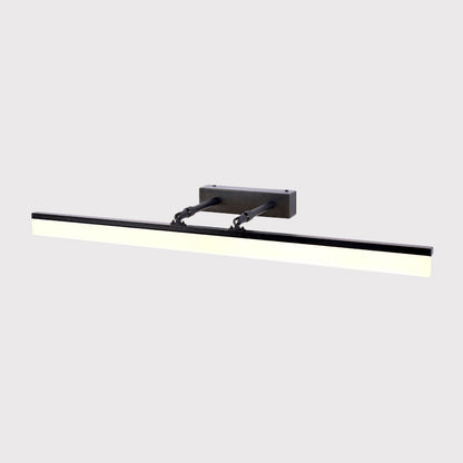 Rynx | Linear Vanity Lamp Contemporary Acrylic LED Bathroom Wall Lighting in Black, Warm/White Light