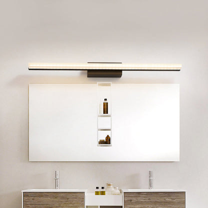 Rynx | Acrylic Linear Wall Sconce Modernism LED Wall Lighting Fixture in Black, Warm/White Light