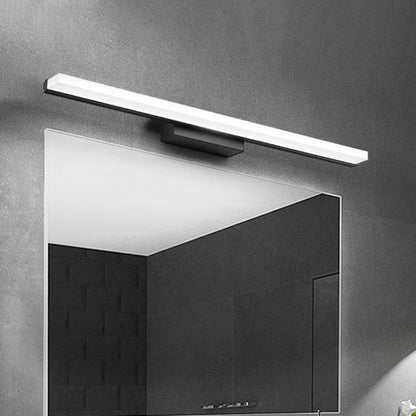 Rynx | Acrylic Linear Wall Sconce Modernism LED Wall Lighting Fixture in Black, Warm/White Light