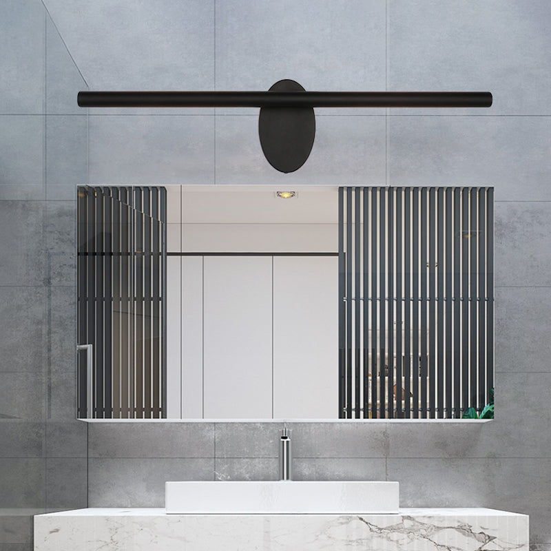 Rynx | Metallic linear wall vanity light contemporary LED wall structure lighting in black for the room