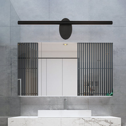 Rynx | Metallic linear wall vanity light contemporary LED wall structure lighting in black for the room