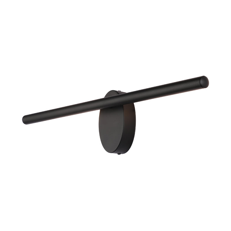 Rynx | Metallic linear wall vanity light contemporary LED wall structure lighting in black for the room