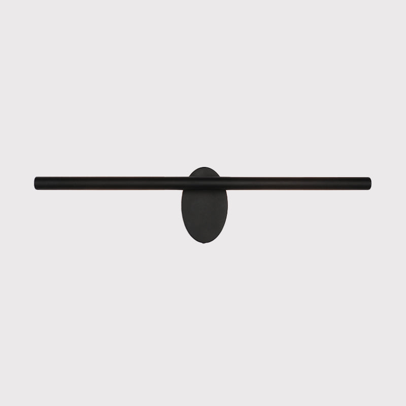 Rynx | Metallic linear wall vanity light contemporary LED wall structure lighting in black for the room