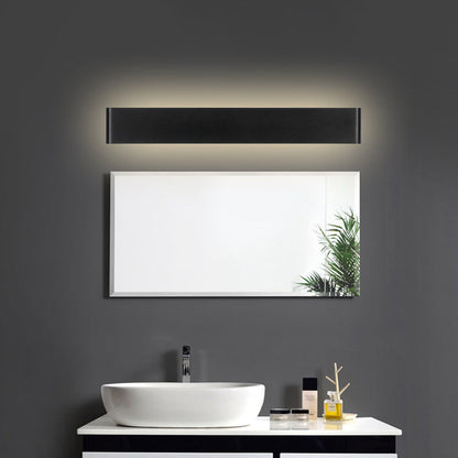 Rynx | Modernism Rectangle Vanity Wall Light Black/White Aluminum LED Living Room Wall Mount Lamp in Warm/White Light