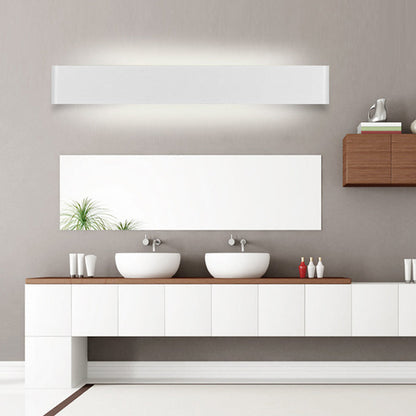 Rynx | Modernism Rectangle Vanity Wall Light Black/White Aluminum LED Living Room Wall Mount Lamp in Warm/White Light