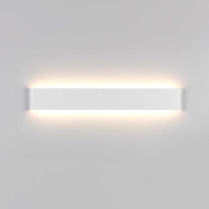 Rynx | Modernism Rectangle Vanity Wall Light Black/White Aluminum LED Living Room Wall Mount Lamp in Warm/White Light