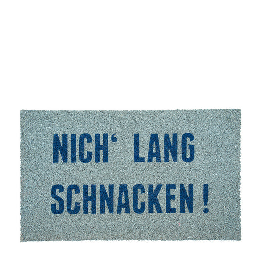 Rynx | Pad Coconut Doormat Don't chat long! Light Blue