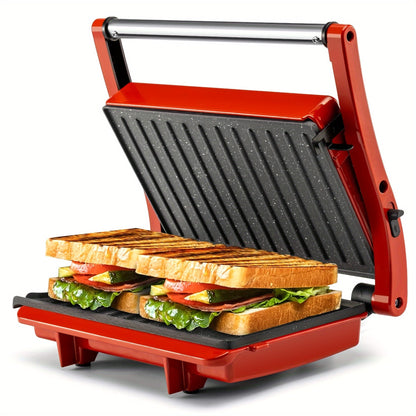 Rynx | 180-Degree 3-in-1 Electric Indoor Grill and Panini Press - Non-Stick Cooking Plates, Floating Hinge, Grease Tray
