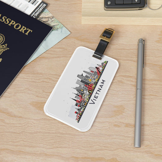 Rynx | Personalized Explorer Acrylic and Leather Luggage Tag