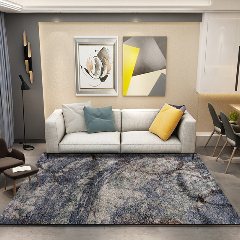 Rynx | Industrial Abstract Pattern Carpet Multicolor Polyester Carpet Non-Slip Washable Pet-Friendly Carpet for Sitting Area