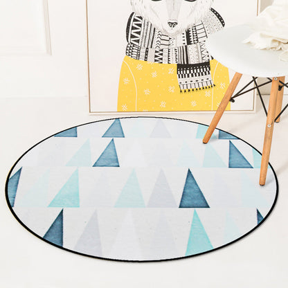 Rynx | Colorful Modern Indoor Rug Synthetics Triangles Rug Stain Resistant Area Carpet for Living Room