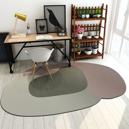 Rynx | Novelty Shaped Geometric Pattern Rug Dark Color Modern Carpet Polypropylene Pet Friendly Non-Slip Rug for Student Housing