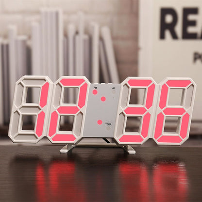 Rynx | LED-Digital Wall Clock - Temperature and Alarm