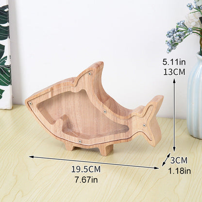 Rynx | Wooden Animal Savings Bank