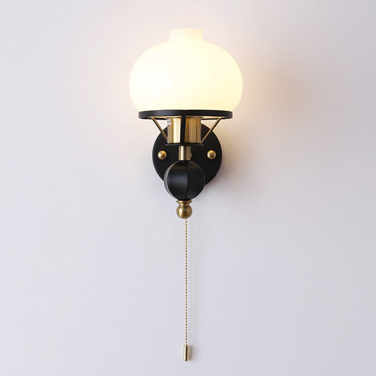 Rynx | GeoLuxe French Geometric Wall Lamp | Iron & Glass | 1-Light Design for Living Room