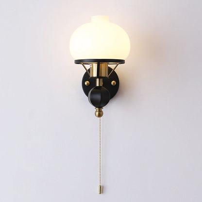 Rynx | GeoLuxe French Geometric Wall Lamp | Iron & Glass | 1-Light Design for Living Room