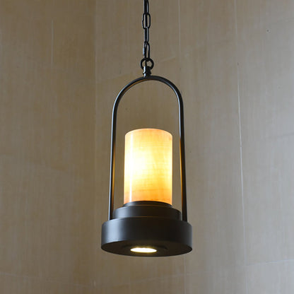 Rynx | HempCandle Industrial Pendant Light | Vintage Rope Design | 1-Light LED Hanging Lamp | Rustic Style