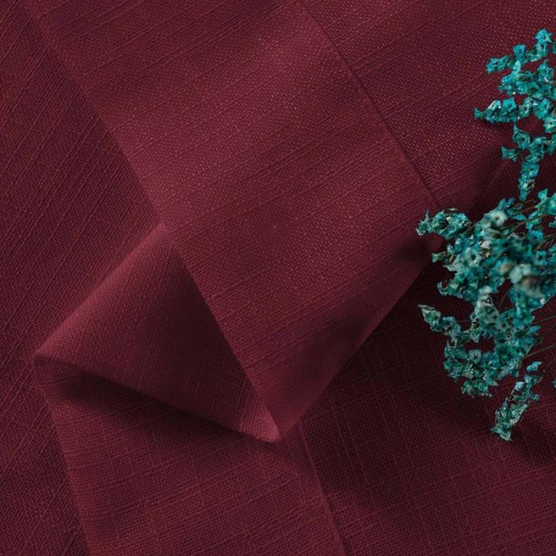 Rynx | Ela Linen Appearance Semi Transparent Curtains Tulle