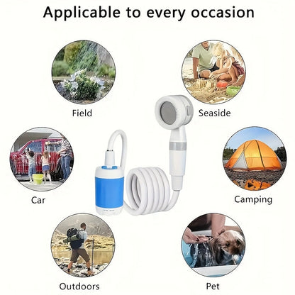 Rynx | Portable USB Watering Device - Adjustable Pressure for Outdoor Bathing, Car Cleaning and Plant Watering