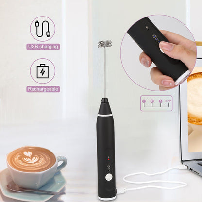 Rynx | 19-Pack: USB Electric Milk Coffee Frother Pitcher Set