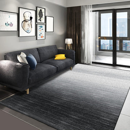 Rynx | Plain Color Simple Style Rug Polyester Ombre Area Carpet Machine Washable Anti-Slip Rug for Living Room