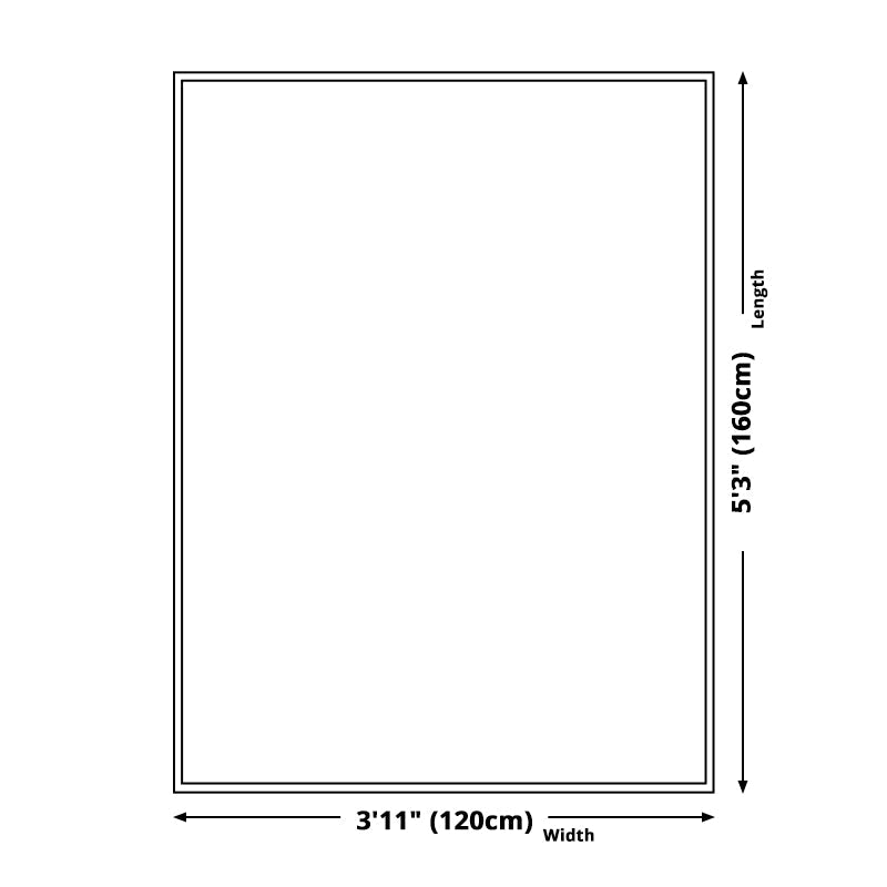 Rynx | Plain Color Simple Style Rug Polyester Ombre Area Carpet Machine Washable Anti-Slip Rug for Living Room
