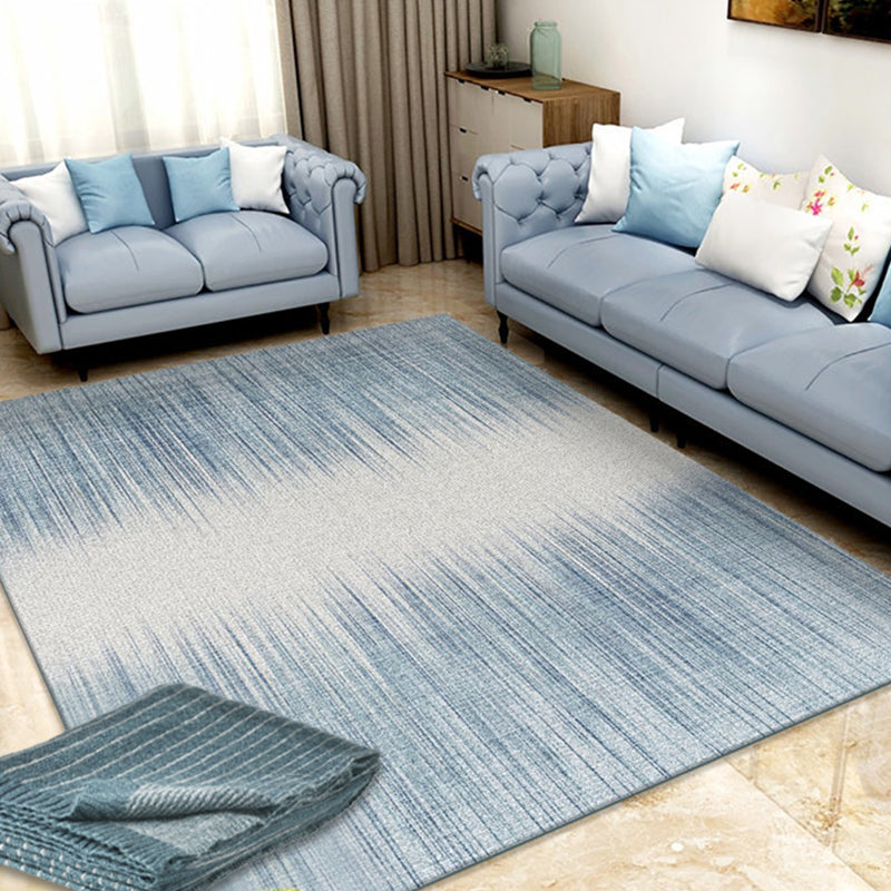 Rynx | Plain Color Simple Style Rug Polyester Ombre Area Carpet Machine Washable Anti-Slip Rug for Living Room