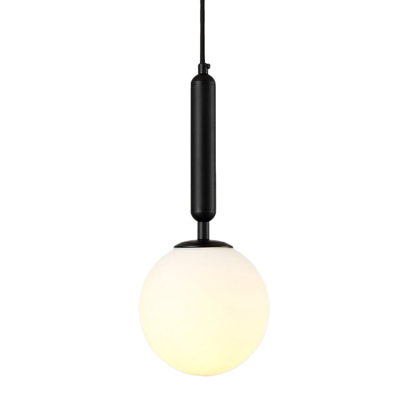 Rynx | Spherical Nightstand Wall Lamp Clear Water/White Glass Single Postmodern Wall Mounted Lamp in Black/Gold