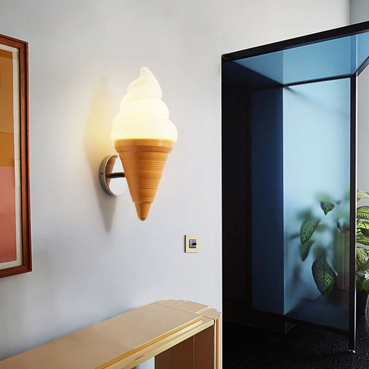 Rynx | Plastic Sweet Corn Wall Lamp One Light Creative Modern Wall Lamp in Beige for Restaurant