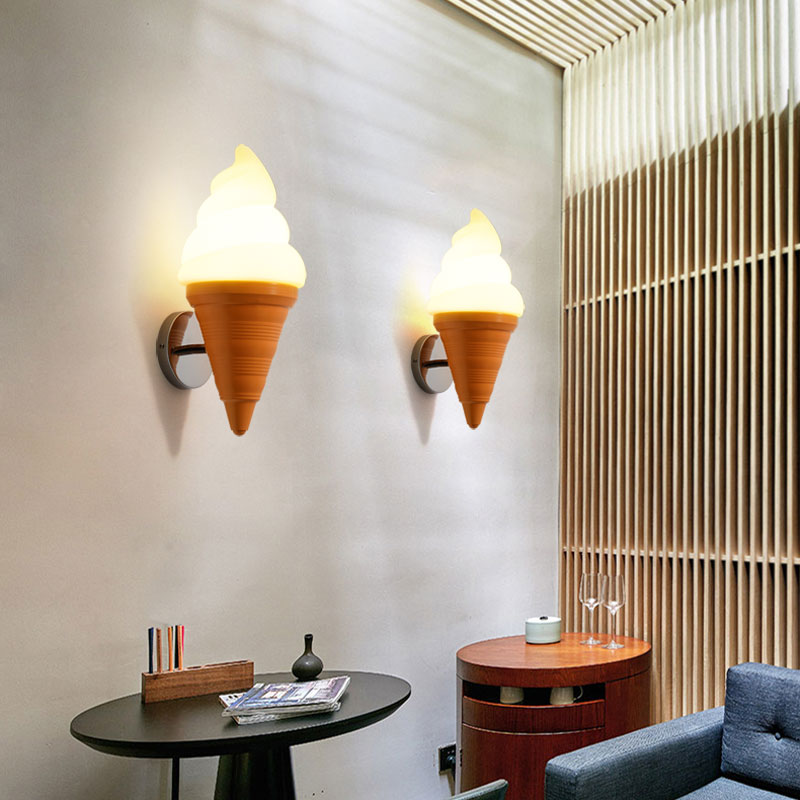 Rynx | Plastic Sweet Corn Wall Lamp One Light Creative Modern Wall Lamp in Beige for Restaurant