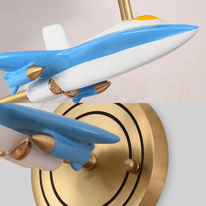 Rynx | Living Room Spherical Wall Lamp with Airplane Glass Resin Contemporary Wall Lamp