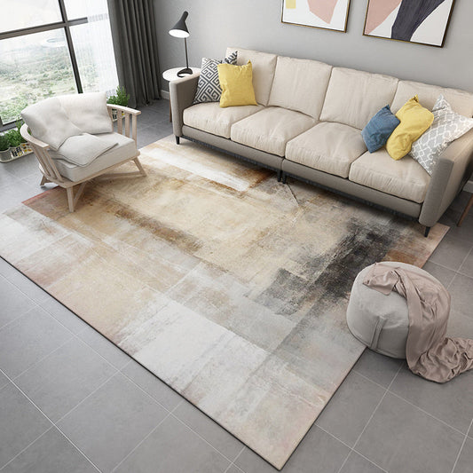 Rynx | Unique Abstract Rug Modernism Rug Polyester Machine Washable Non-Slip Pet Friendly Carpet for Living Room