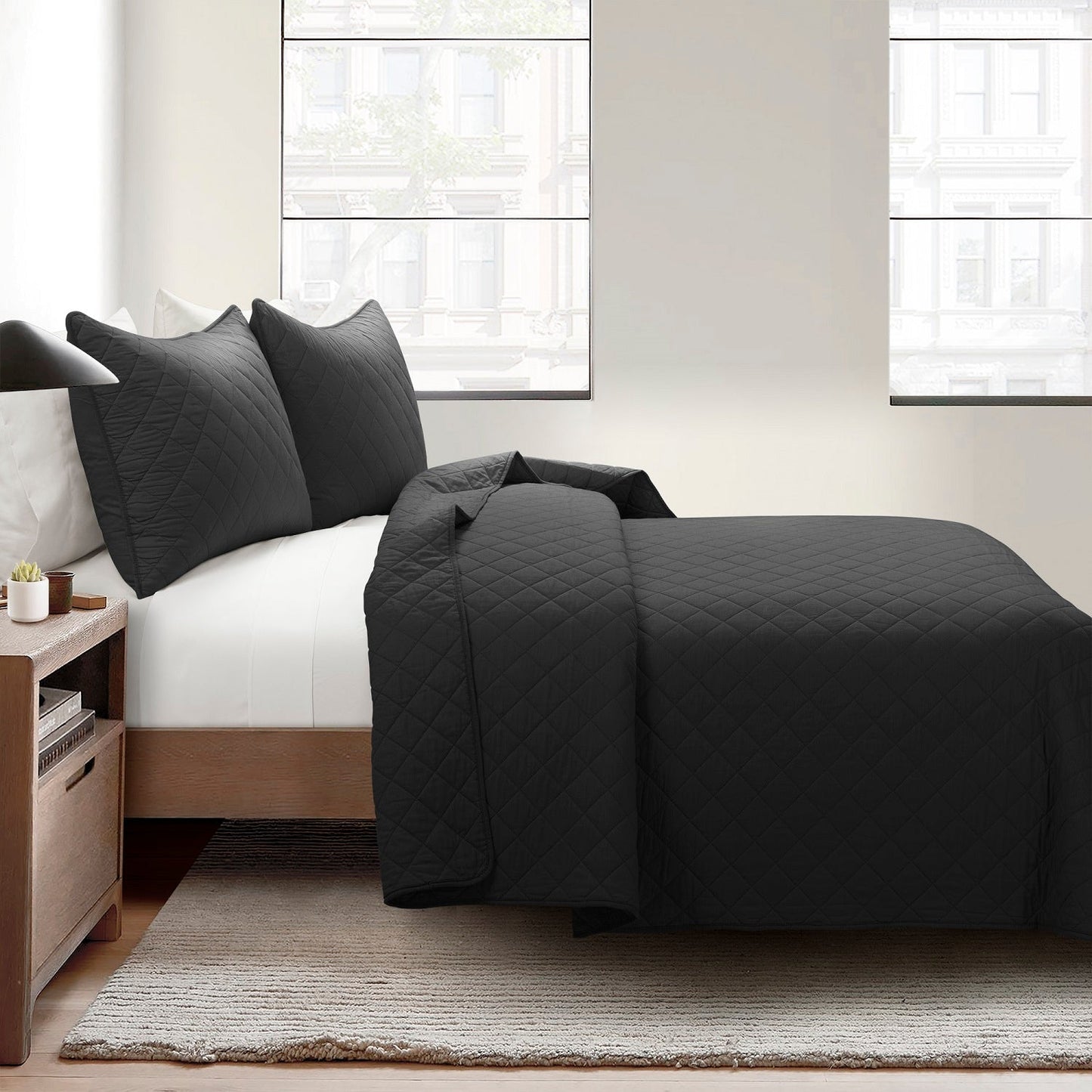 Rynx | Ava Diamond Plus Size Cotton Quilt Set
