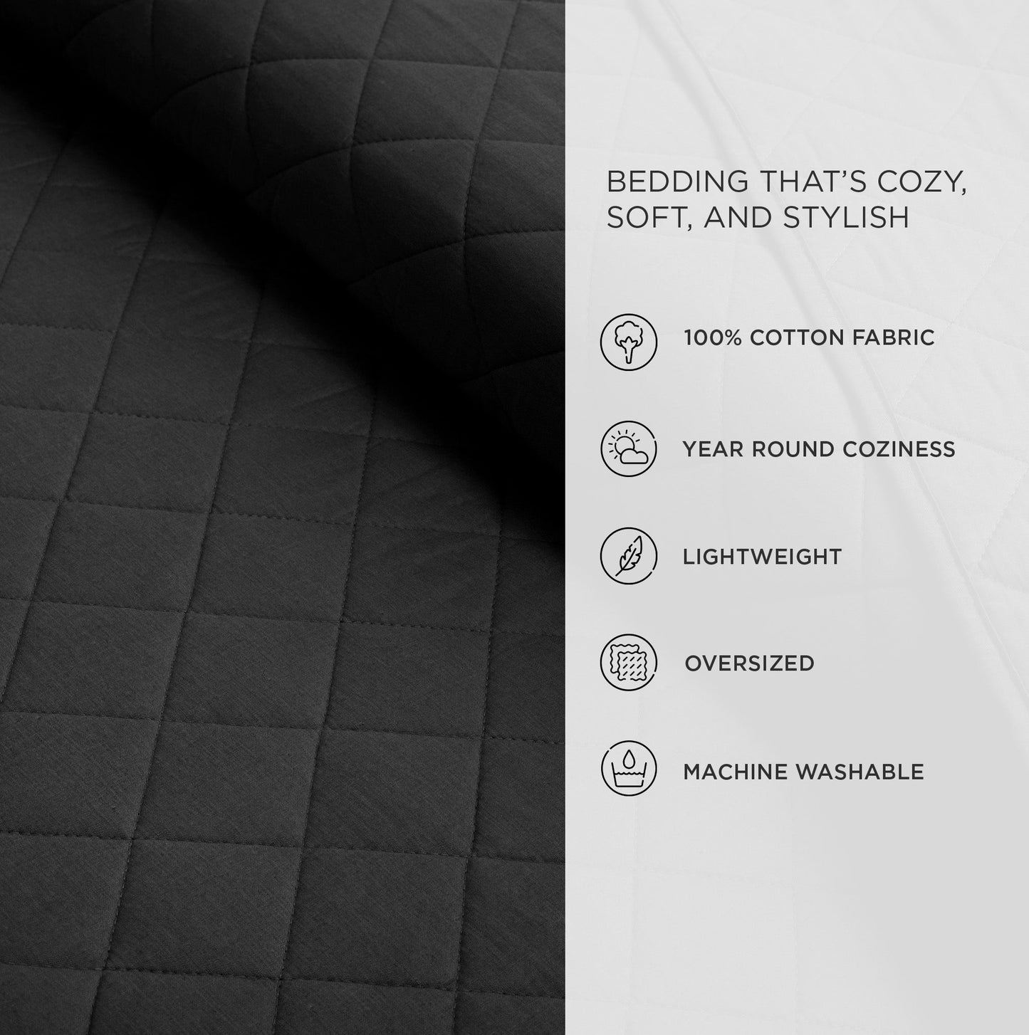 Rynx | Ava Diamond Plus Size Cotton Quilt Set