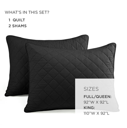 Rynx | Ava Diamond Plus Size Cotton Quilt Set