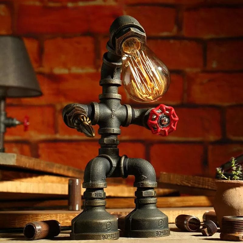 Rynx | RoboLume - Retro-Futuristic Robot Table Lamp