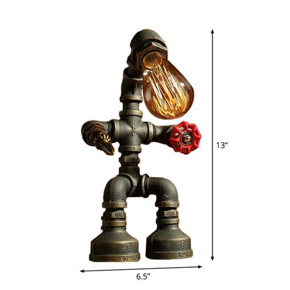 Rynx | RoboLume - Retro-Futuristic Robot Table Lamp
