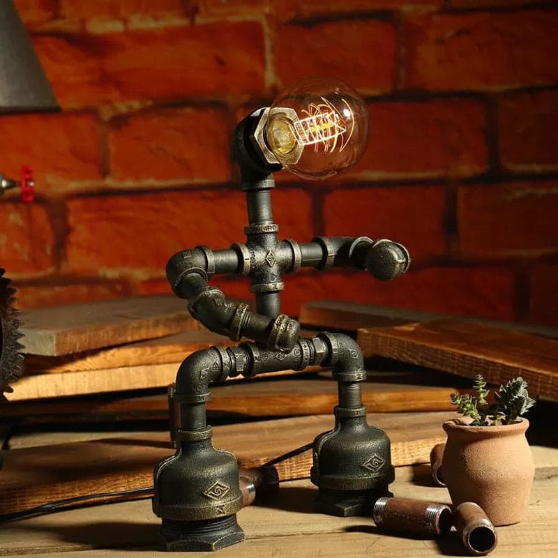 Rynx | RoboLume - Retro-Futuristic Robot Table Lamp