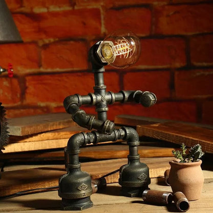 Rynx | RoboLume - Retro-Futuristic Robot Table Lamp