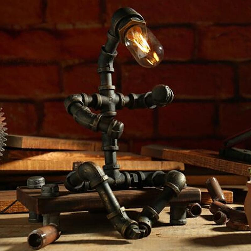 Rynx | RoboLume - Retro-Futuristic Robot Table Lamp